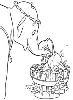kolorowanki Dumbo do wydruku Disney malowanka numer 14